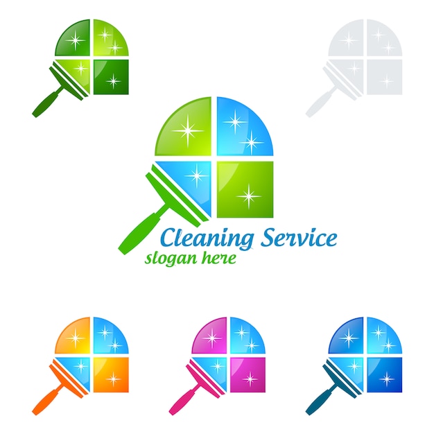 Download Free Cleaning Service Logo Design Premium Vector Use our free logo maker to create a logo and build your brand. Put your logo on business cards, promotional products, or your website for brand visibility.