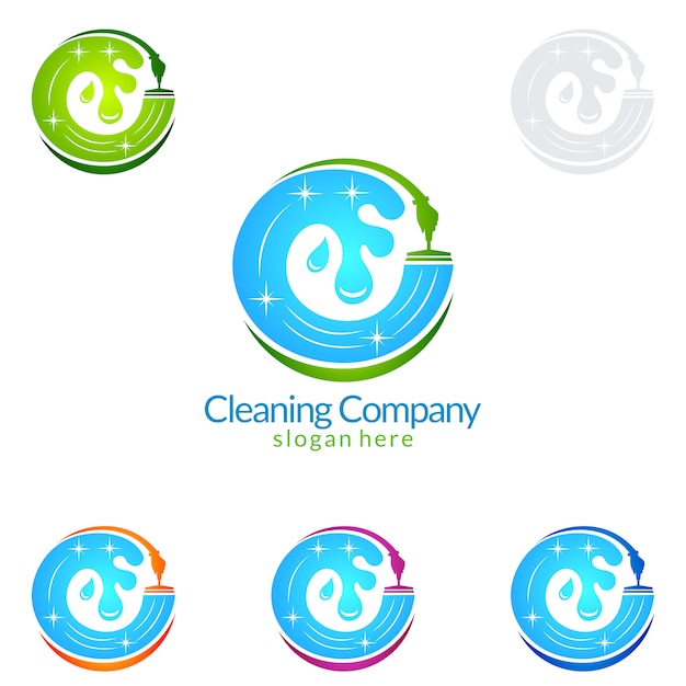 Download Free Cleaning Service Logo Design Premium Vector Use our free logo maker to create a logo and build your brand. Put your logo on business cards, promotional products, or your website for brand visibility.