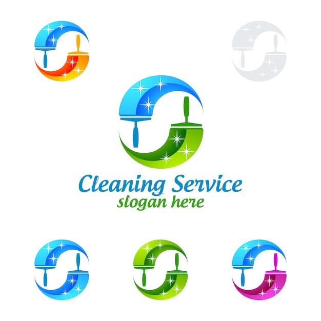 Download Free Cleaning Service Logo Design Premium Vector Use our free logo maker to create a logo and build your brand. Put your logo on business cards, promotional products, or your website for brand visibility.