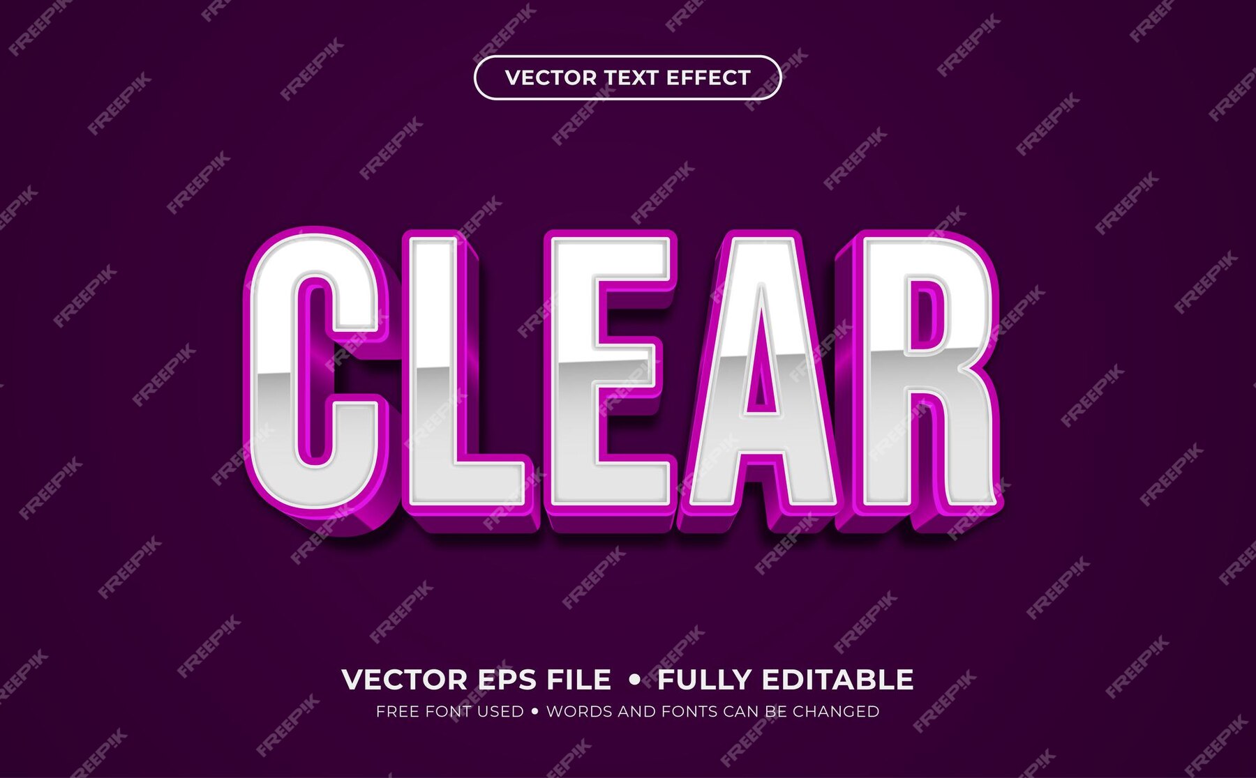 premium-vector-clear-editable-vector-text-effect