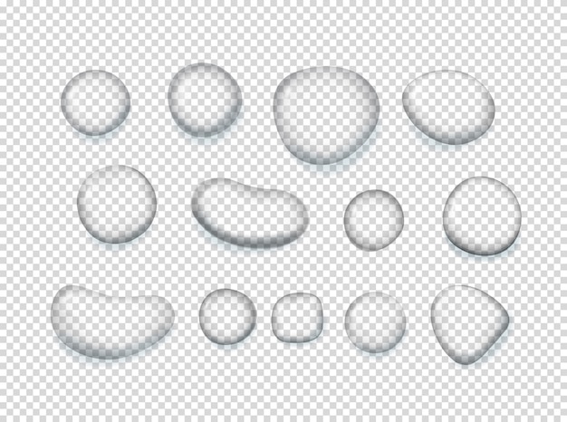 Premium Vector Clear Water Drops Clipart