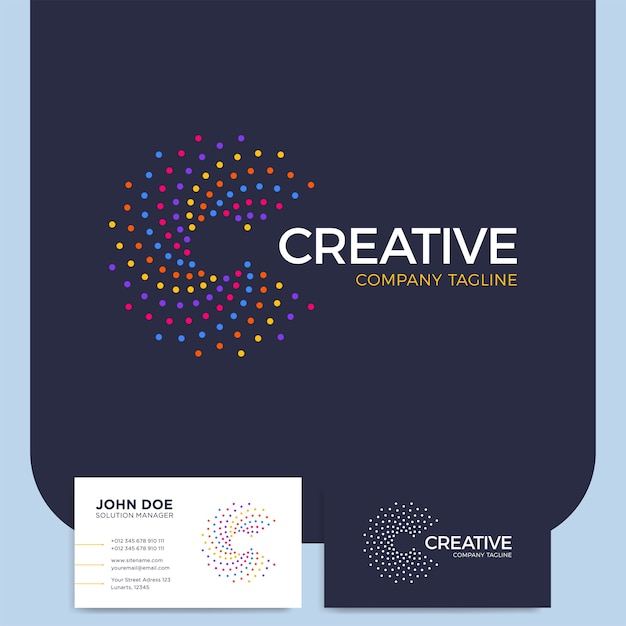 Premium Vector | Clever and creative dots or point crypto ...
