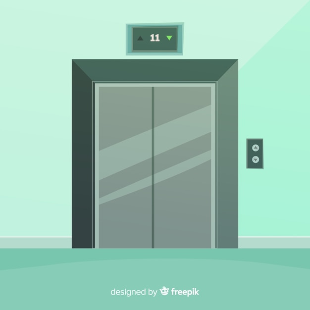 Closed elevator doors | Free Vector