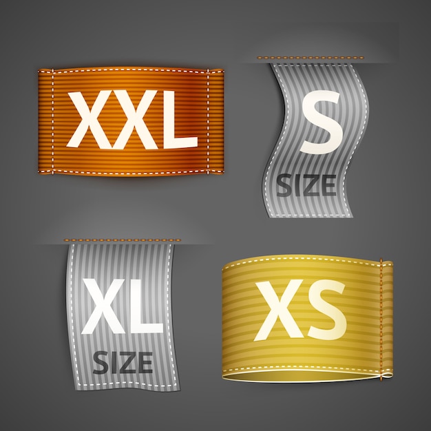 Free Vector | Clothing labels set