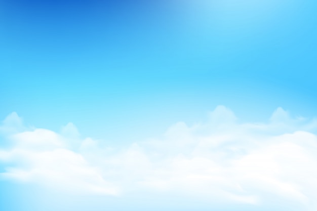 Premium Vector | Cloud and blue sky background