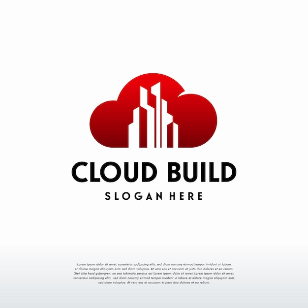 Premium Vector | Cloud city logo designs concept vector, building ...