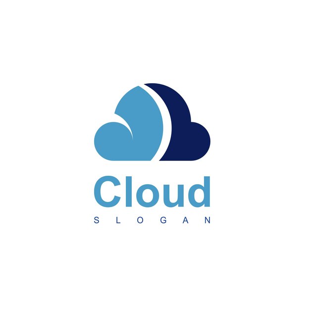 Premium Vector | Cloud log design vector