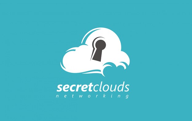 Cloud security logo. | Premium Vector