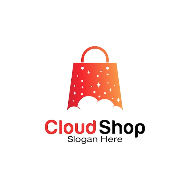 Premium Vector Cloud Shop Logo Design Template