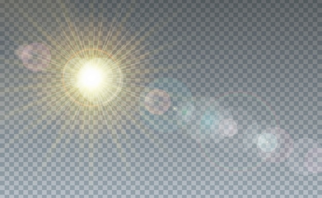 Sun Shining Transparent Background - bmp-alley
