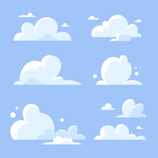 Premium Vector | Clouds collection