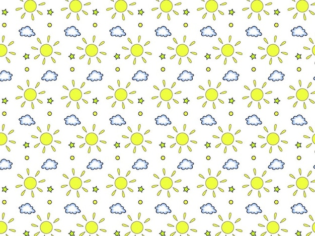 Clouds weather seamless pattern
background