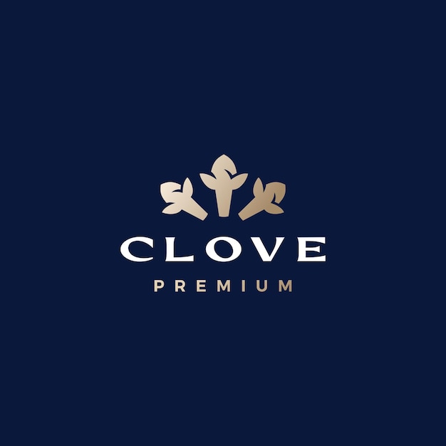 Premium Vector | Clove dried flower buds logo vector icon illustration