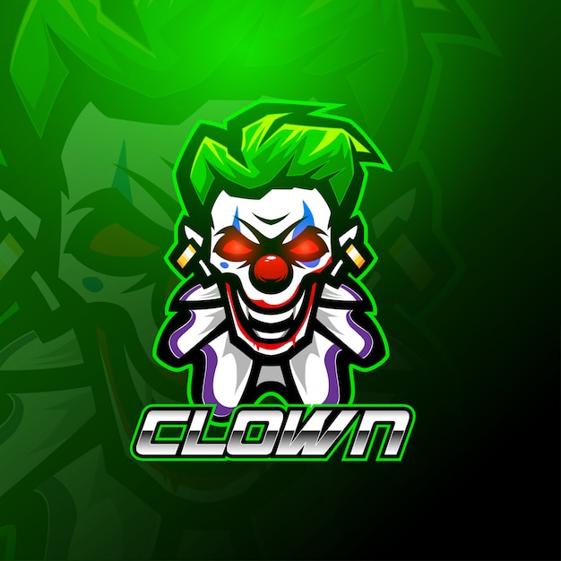 Download Free Clown Esport Mascot Logo Template Premium Vector Use our free logo maker to create a logo and build your brand. Put your logo on business cards, promotional products, or your website for brand visibility.
