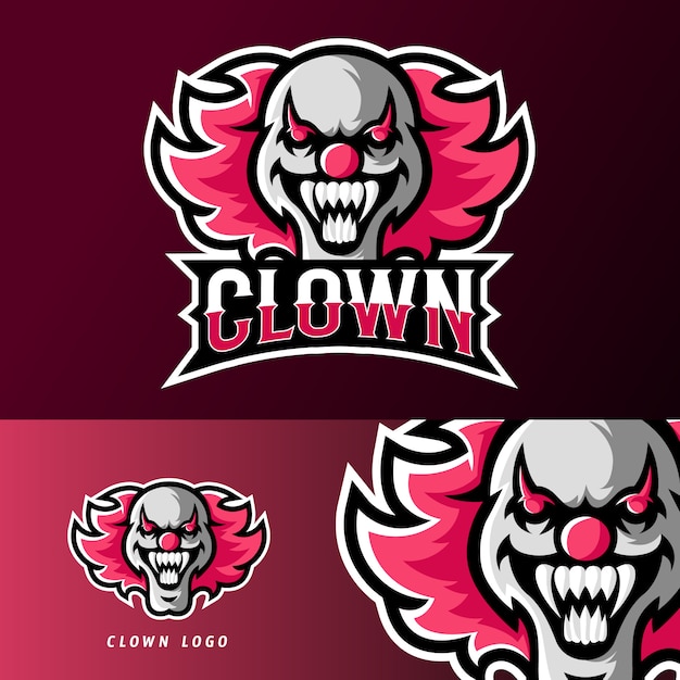 Download Free Clown Mask Sport Or Esport Gaming Mascot Logo Template Premium Use our free logo maker to create a logo and build your brand. Put your logo on business cards, promotional products, or your website for brand visibility.