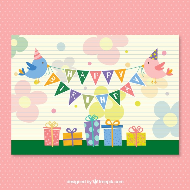 CMYK Birthday party card