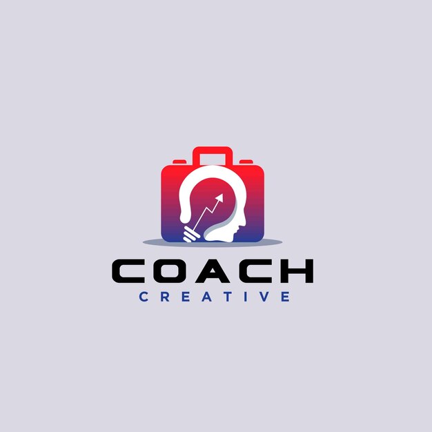 Download Coach logo design Vector | Premium Download