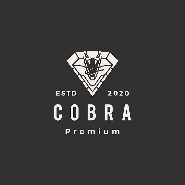 Download Free Cobra In Diamond Shape Hipster Vintage Logo Icon Illustration Premium Vector Use our free logo maker to create a logo and build your brand. Put your logo on business cards, promotional products, or your website for brand visibility.