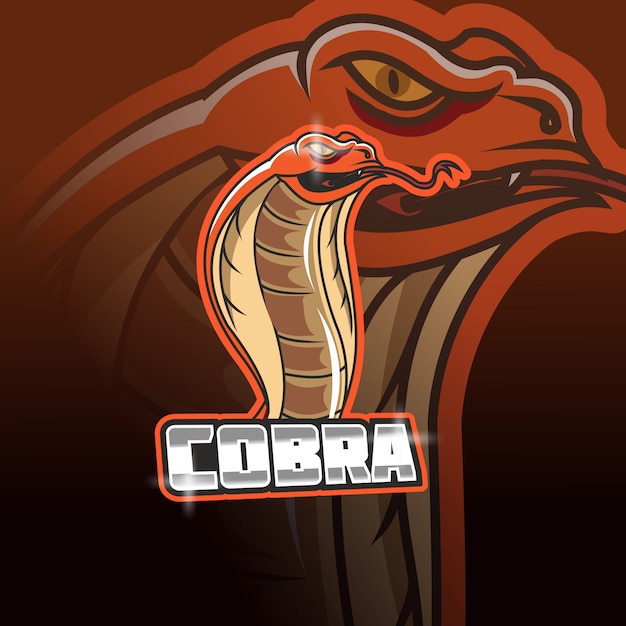 Premium Vector | Cobra e-sports team logo template