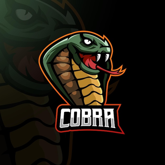 Premium Vector | Cobra esport mascot logo design illustration vector