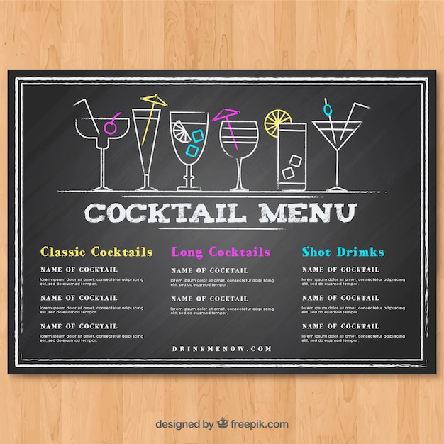 Bar Menu Template from image.freepik.com