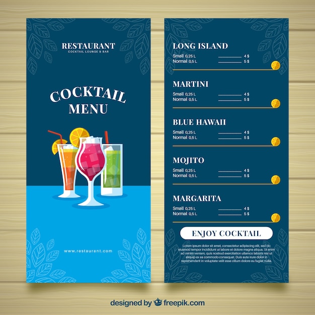 free-vector-cocktail-menu-template-in-flat-design