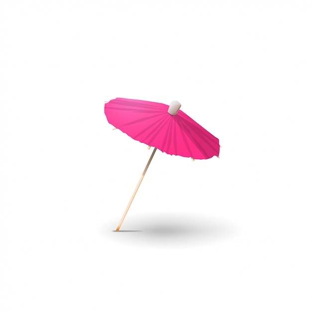 Download Cocktail umbrella isolated Vector | Premium Download