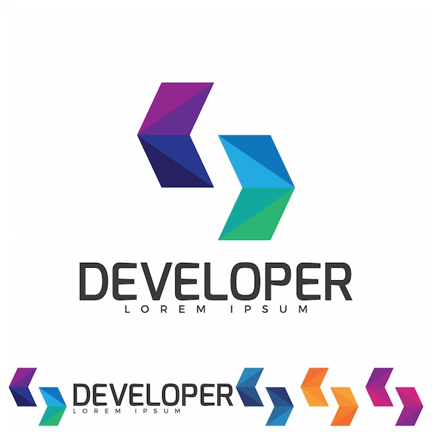 Download Code logo | Premium Vector