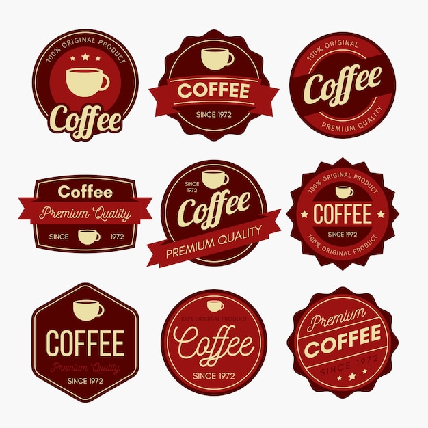 Download Coffee badge design | Premium Vector