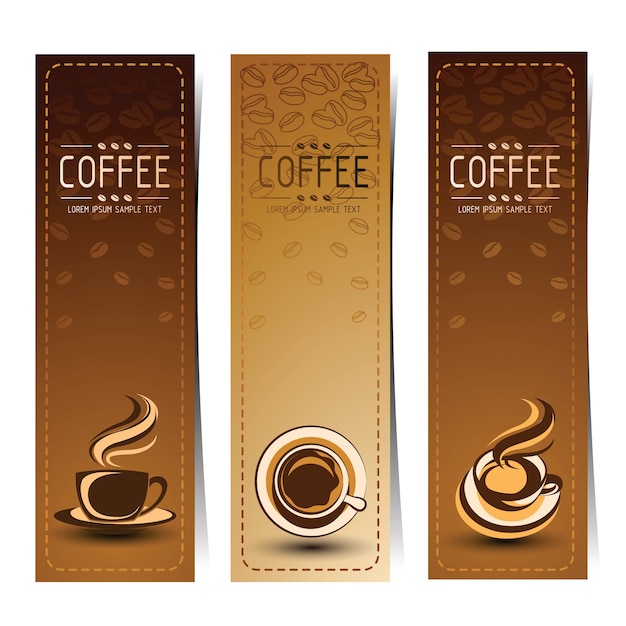 Download Coffee banner Vector | Premium Download