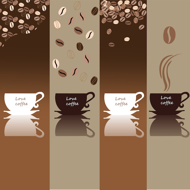 Download Coffee banners collection | Free Vector