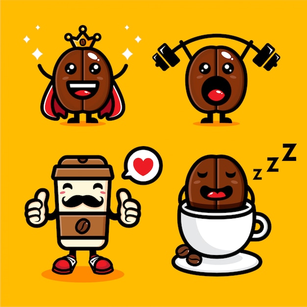 Animated Coffee Bean Cartoon