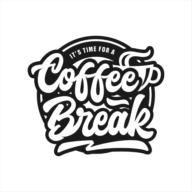 Premium Vector Coffee Break Logo