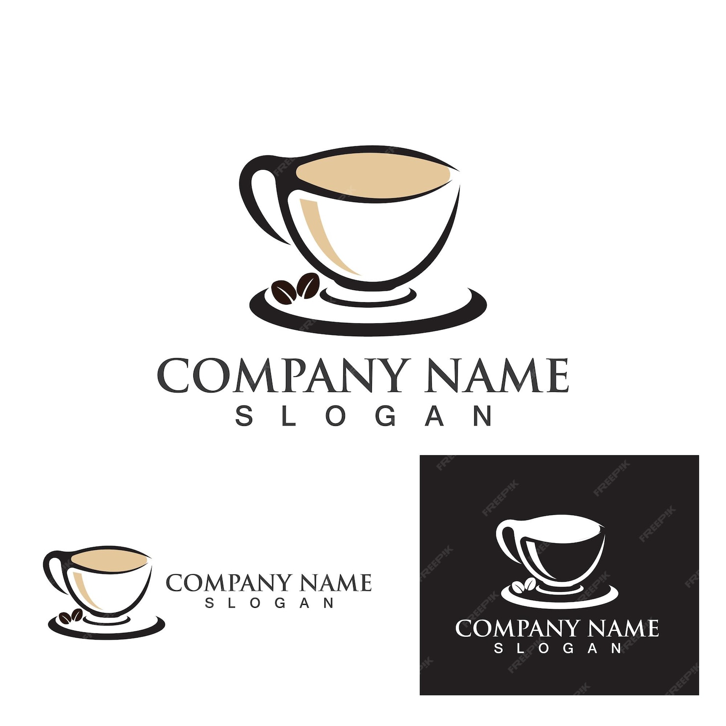 Premium Vector | Coffee cup logo template vector icon design