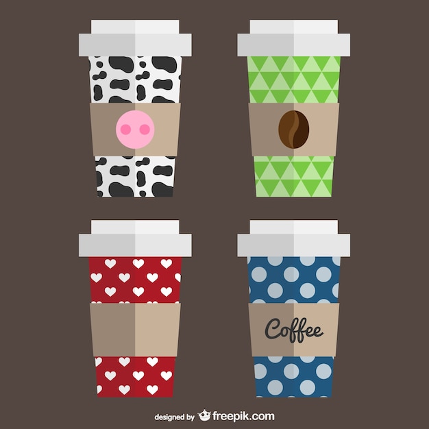 Coffee cup patterns