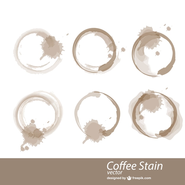 Download Coffee cup stains vector Vector | Free Download