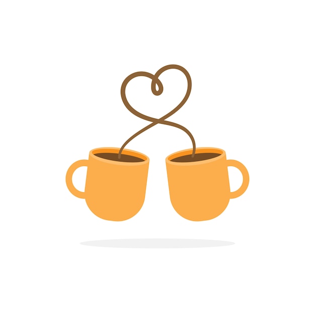 Download Premium Vector | Coffee cup with heart sign