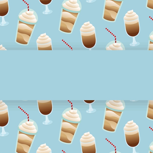 Premium Vector | Coffee cups and mugs background with space for text theme