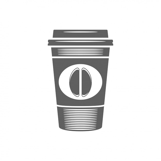 Download Coffee to go cup with bean vector illustration. coffee mug ...