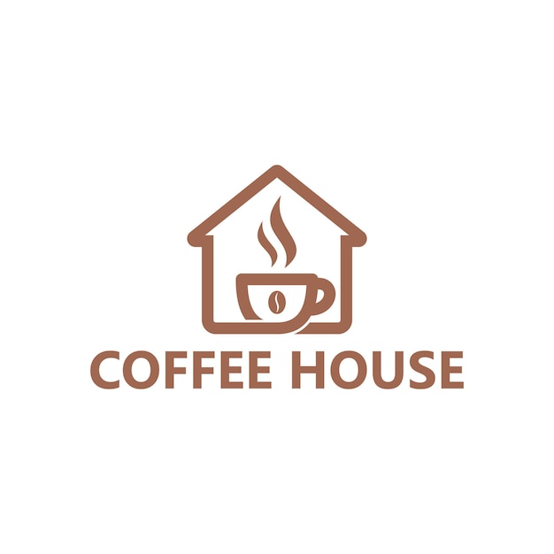 Premium Vector | Coffee house logo template design