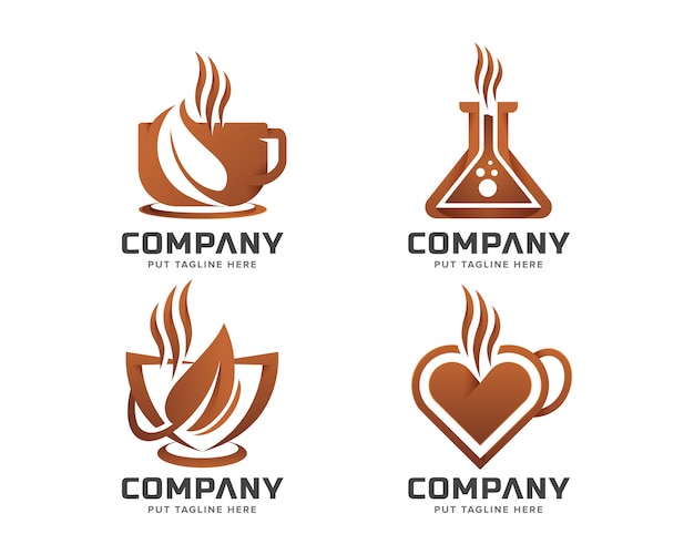 Coffee logo for business company Premium Vector