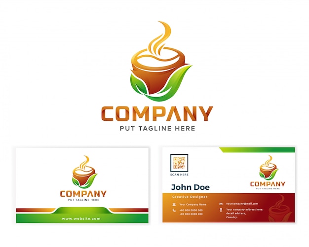 Download Free Coffee Logo For Business Company Premium Vector Use our free logo maker to create a logo and build your brand. Put your logo on business cards, promotional products, or your website for brand visibility.