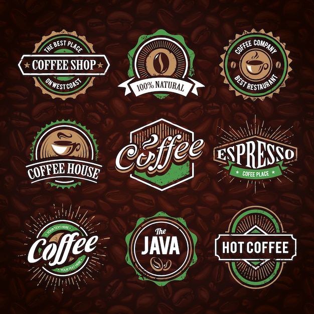 Download Free Download This Free Vector Coffee Logo Collection Use our free logo maker to create a logo and build your brand. Put your logo on business cards, promotional products, or your website for brand visibility.