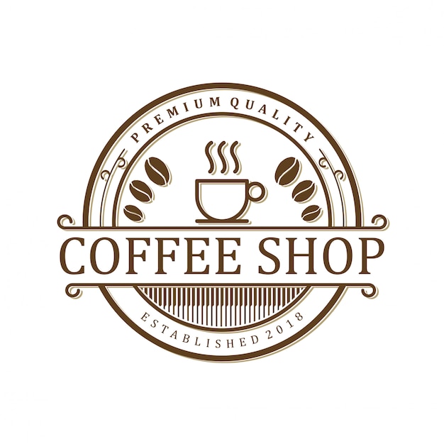 Premium Vector | Coffee logo vintage