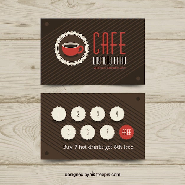 free-vector-coffee-loyalty-card-template