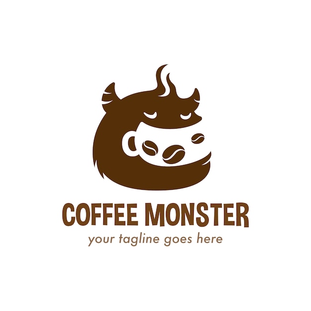 Download Free Coffee Monster Logo Premium Vector Use our free logo maker to create a logo and build your brand. Put your logo on business cards, promotional products, or your website for brand visibility.