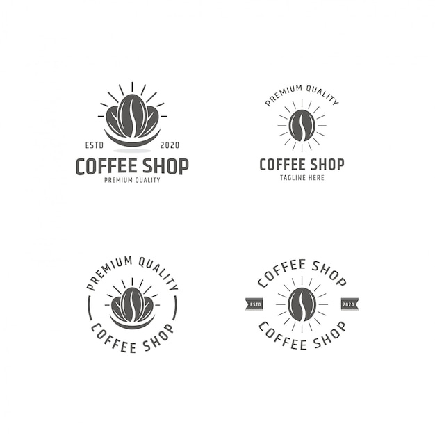 Download Logo Template Logo Coffee PSD - Free PSD Mockup Templates