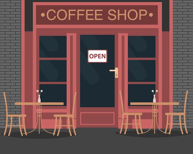 Download Coffee shop background design | Free Vector