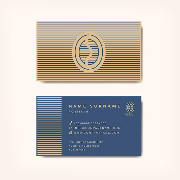 Coffee Business Card Template Free