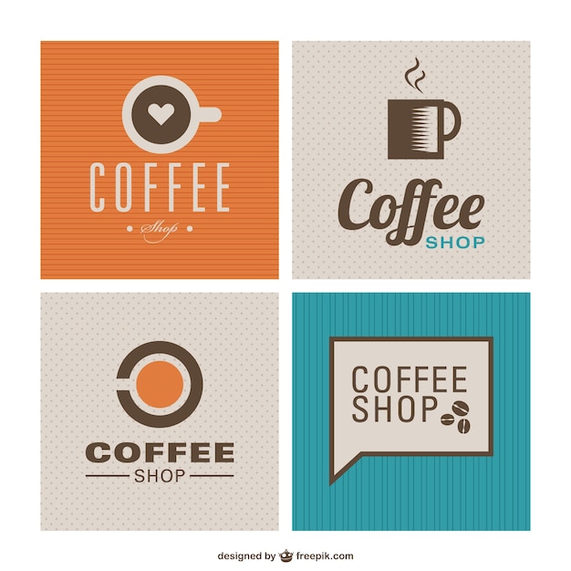 Download Free Coffee Shop Flat Design Free Vector Use our free logo maker to create a logo and build your brand. Put your logo on business cards, promotional products, or your website for brand visibility.